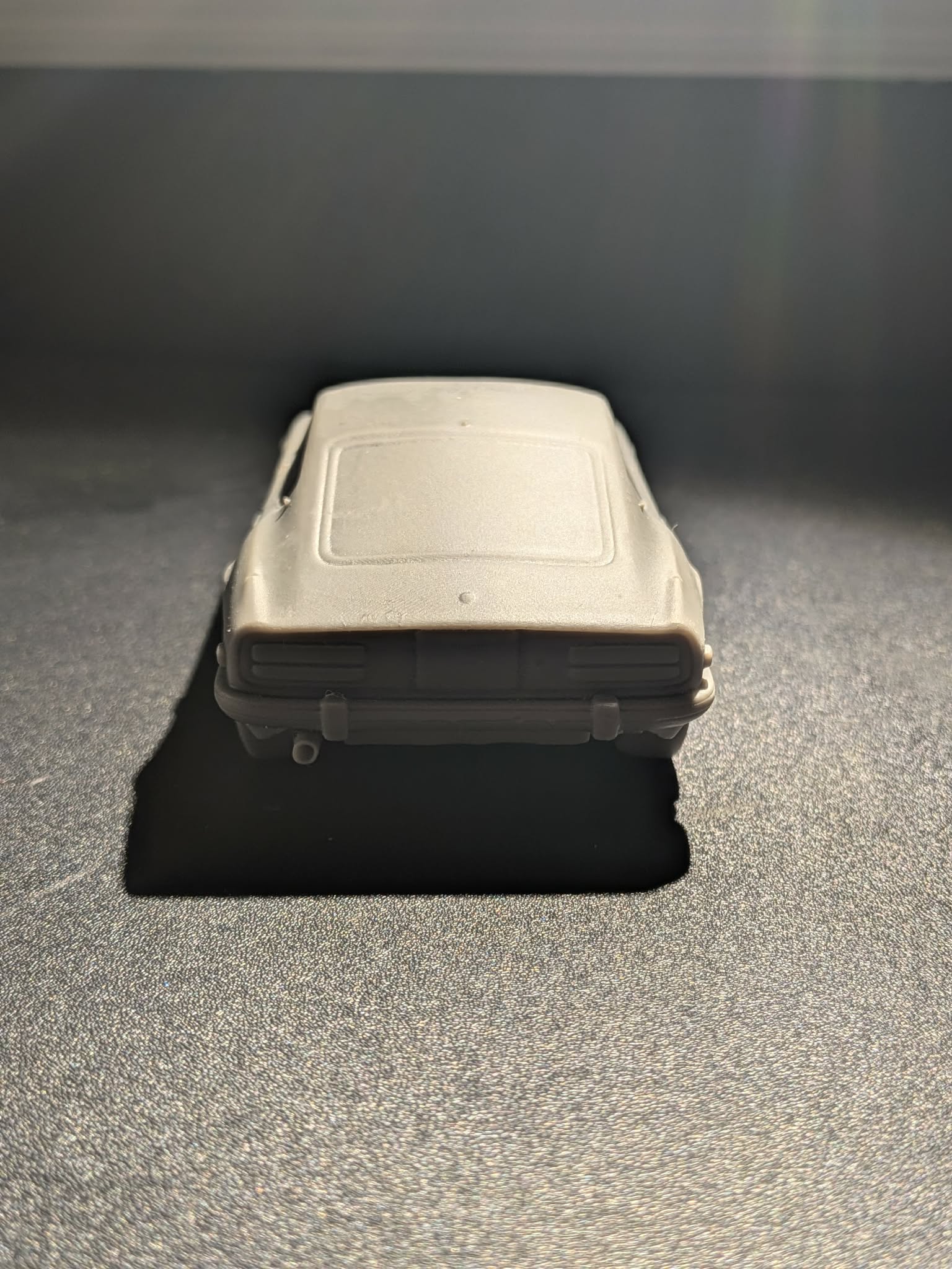Back view unpainted resin car example