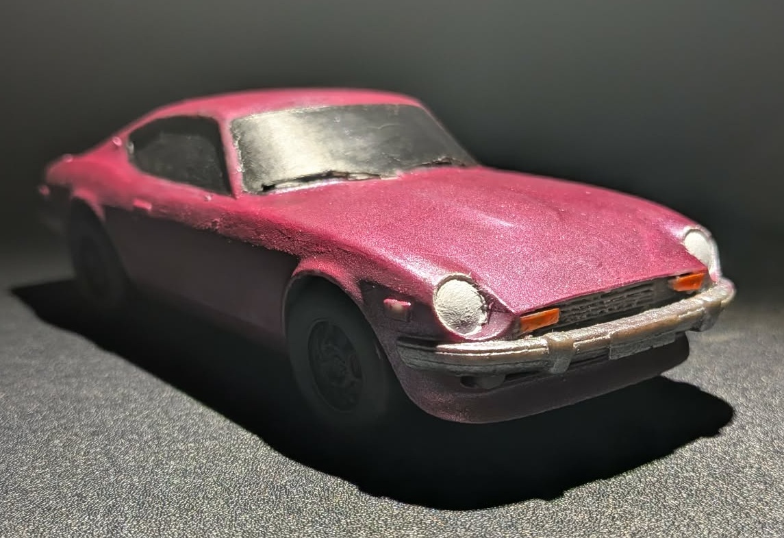 Full view painted resin car example